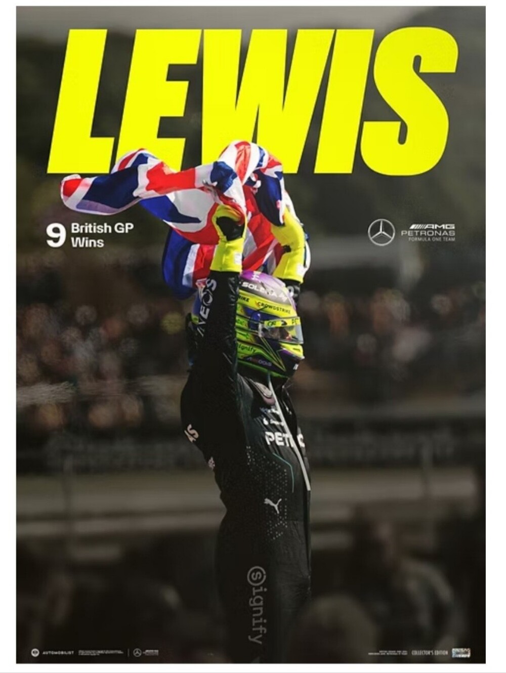 Automobilist Collectors Edition (0291 / 1000)  Lewis Hamilton"s 9th BGP Win.